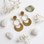 Crescent Disc Drop Earrings | Tia Maison Egypt