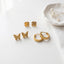 3-Pair Stainless Steel Earring Set | Tia Maison Egypt