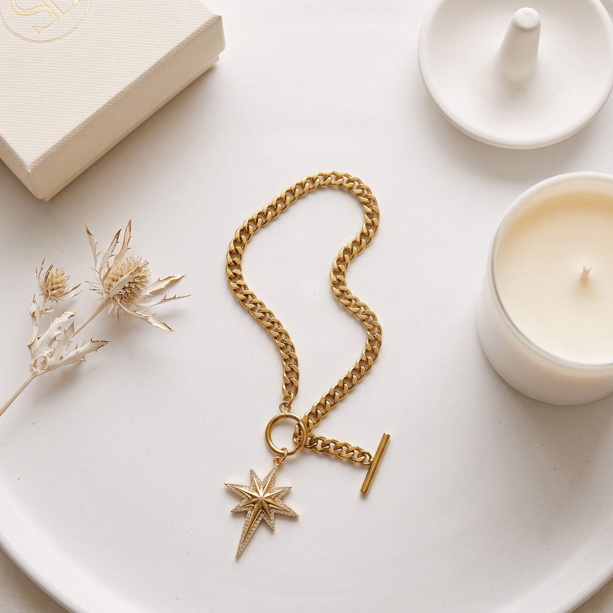 North Star Charm Chain Bracelet | Tia Maison Egypt Main image
