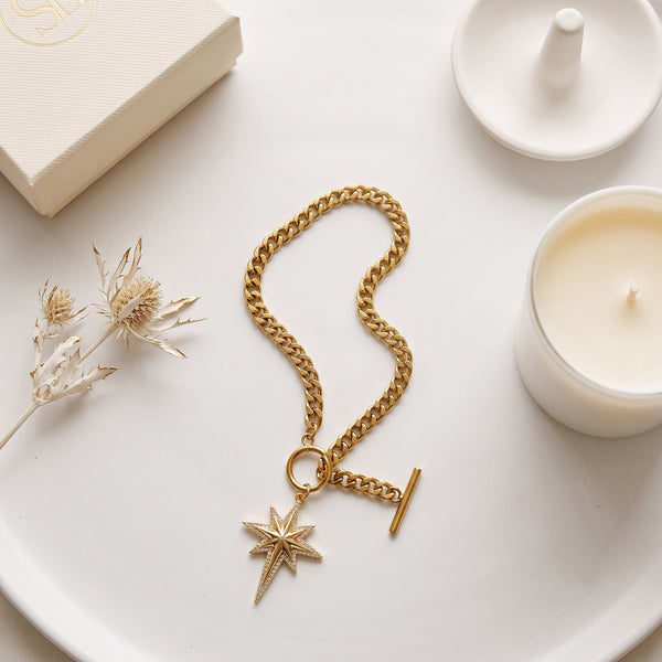 North Star Charm Chain Bracelet | Tia Maison Egypt