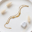Leaf Accent Double Chain Bracelet | Tia Maison Egypt