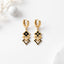 Geometric Floral Drop Hoop Earrings | Tia Maison Egypt