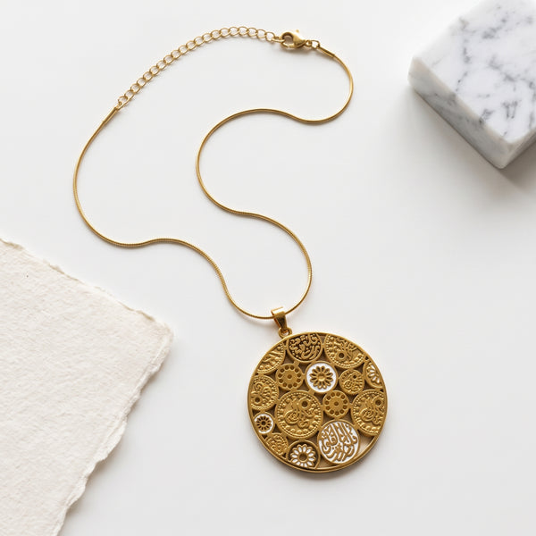 Arabic Calligraphy Medallion Necklace | Tia Maison Egypt