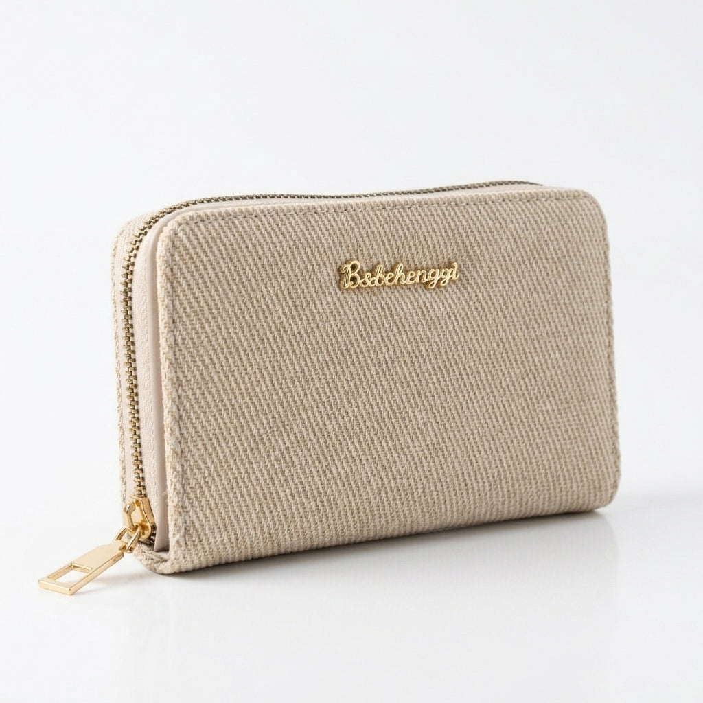 Minimalist Textured Wallet - Beiege | Tia Maison Egypt