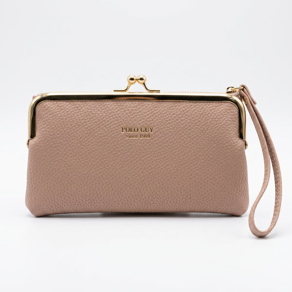 Elegant Frame Clasp Wallet - Pink | Tia Maison Egypt